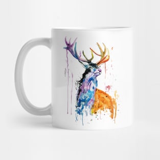 deer watercolor Mug